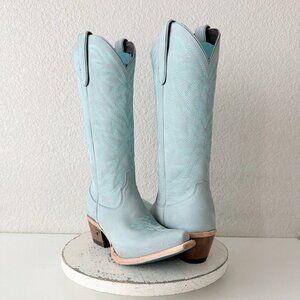 Lane SMOKESHOW Blue Cowboy Boots Western Cowgirl Mid Calf Tall Womens Size 8